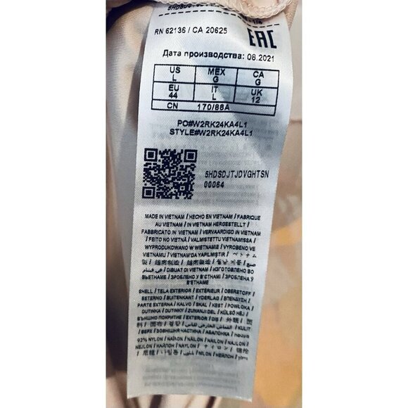 Guess Jemma Dress Womens Large Poetic Floral Long Sleeve Mesh Bodycon Boho - Picture 7 of 8